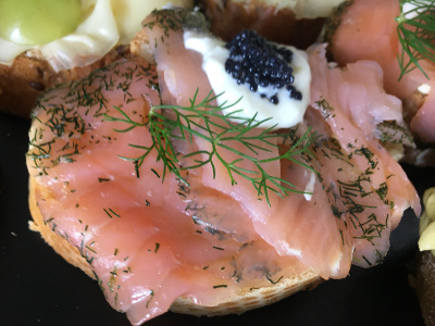 Lachs mit Kaviar